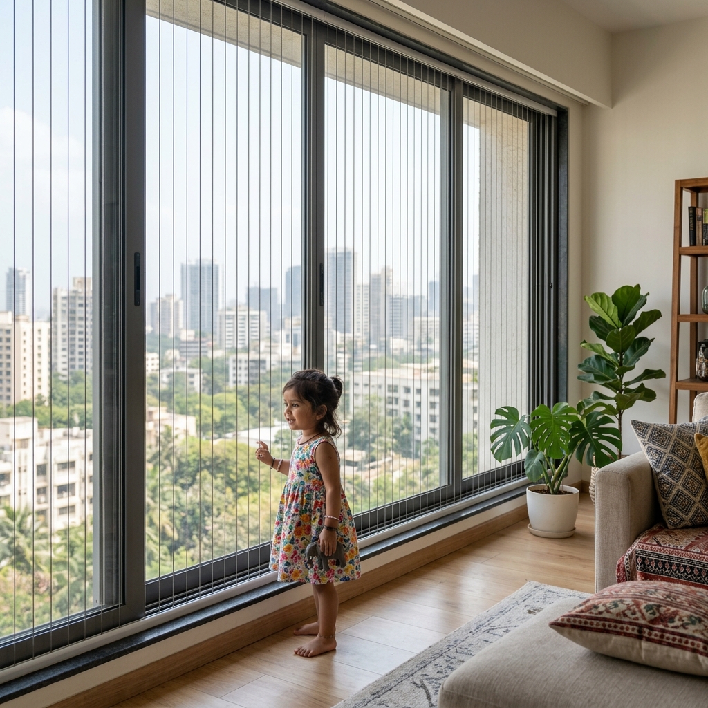 Window invisible grills by Globe Enviro